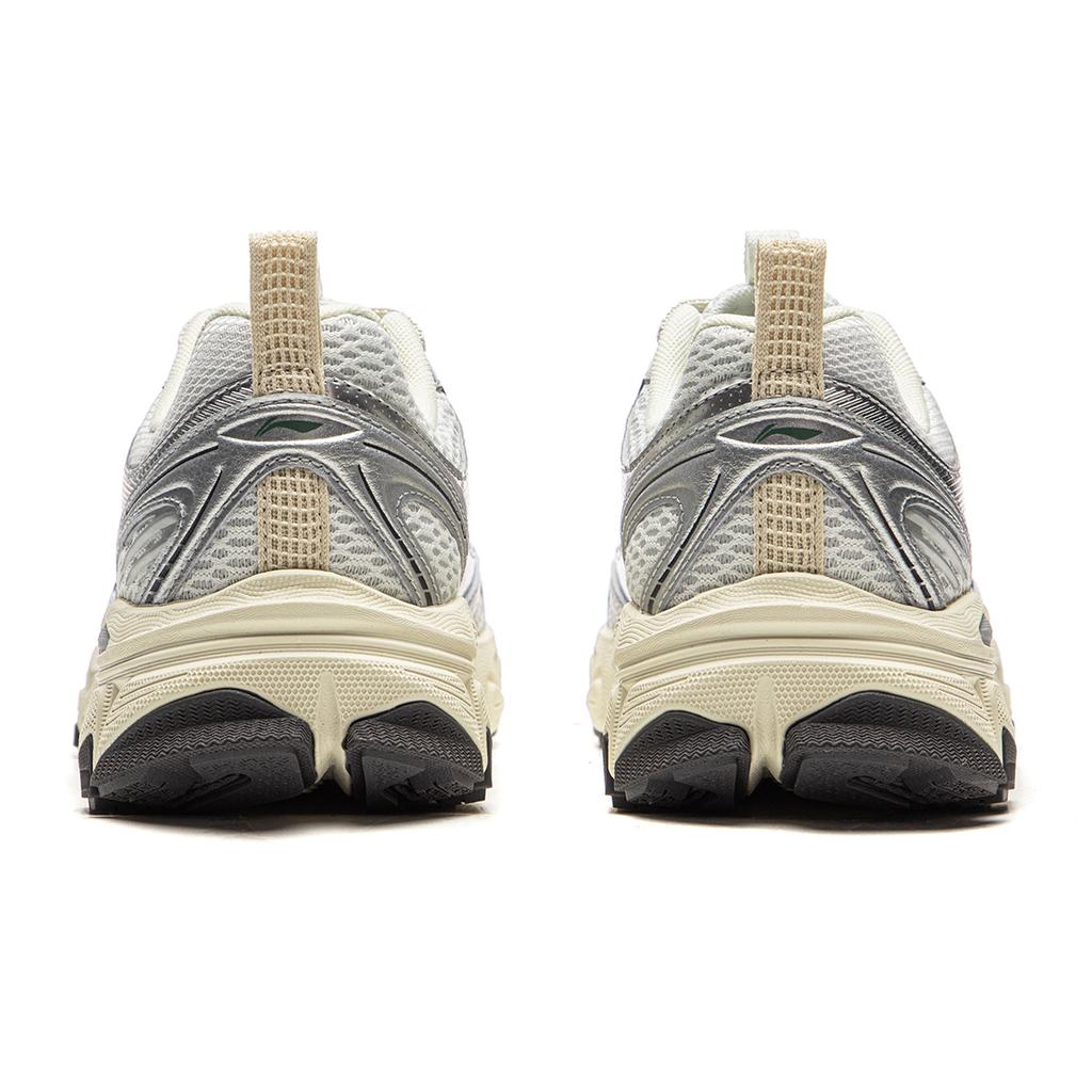 Li Ning Cushioning Abrasion Resistant Breathable Low top Running Shoes Women's Chalk Gray ARXW024-2