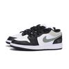 Jordan Air Jordan 1 Abrasion Resistant Slip Resistant Low Top Vintage Basketball Shoes Men's Black Gray 553558-131(Team85-)
