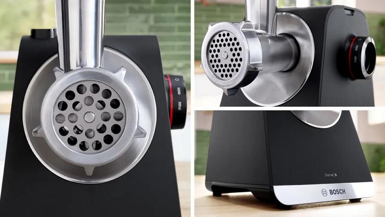 Bosch MFWS640B Serie 6 MultiPower Meat Grinder, 2100 W, Black