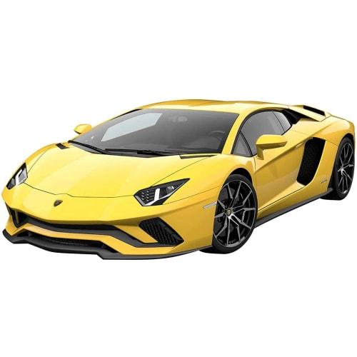 Aoshima Bunka Kyozai (AOSHIMA) 1/32 The Snap Kit Series Lamborghini Aventador S Pearl Yellow Pre-Colored Plastic Model Kit 12-B