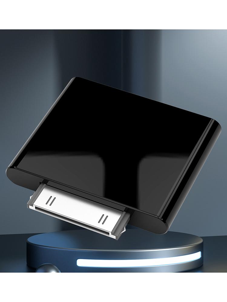 30pin Bluetooth-compatible Transmitter 40mA Wireless Bluetooth-compatible Black/White Receiver Adapter Professional for Ipod