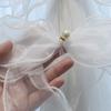 Modern Chemical Fiber Curtain Strap Organza Lace Bow Belt  White Curtain Holder Curtains Decorative Accessories