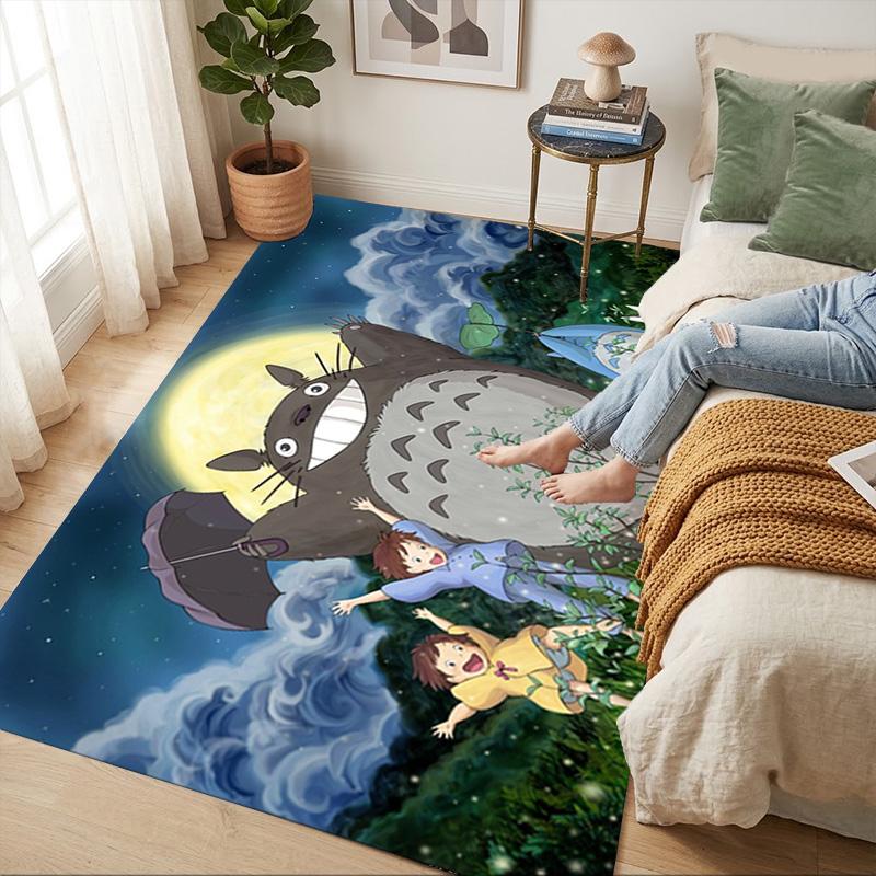 Neighbor Totoro Living Room Nonslip Area Rug Soft Carpet For Bedroom Game Playroom Sofa Office Home Decor Doormat Christmas Gift C9301619