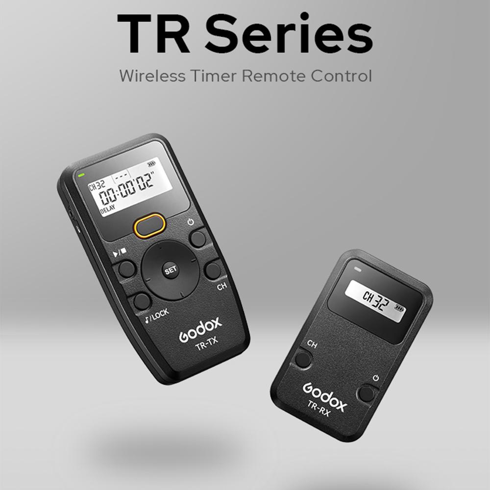 

Godox TR Series 2.4G Беспроводной таймер Пульт дистанционного управления камерой Затвор Пульт дистанционного управления(Трамвайный миттер и приемник) 6