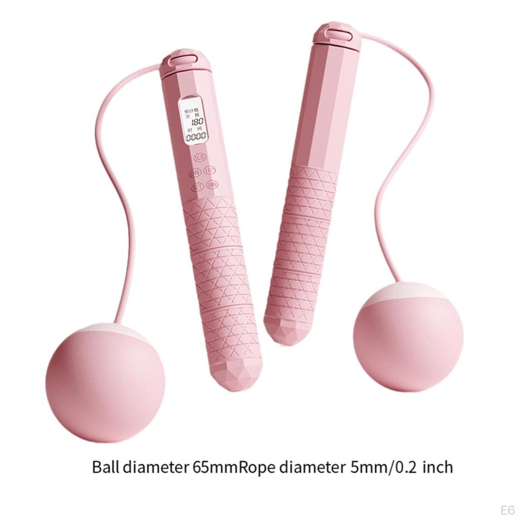 Kabelloses Springseil mit LCD-Digitalanzeige, großem Bildschirm, Zeitmessung und Gewichtung