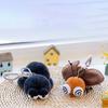 Ladybug Plush Insects Key Ring Cartoon Cockroach Key Chain Cute Moth Fly Pendant  for Gifts