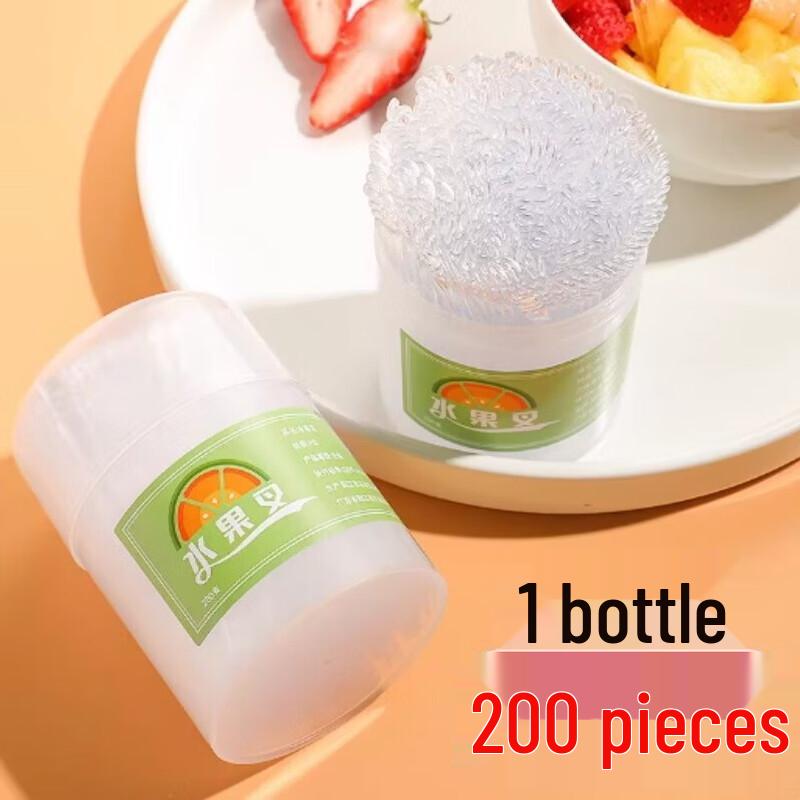 Disposable Transparent Plastic Fruit Forks