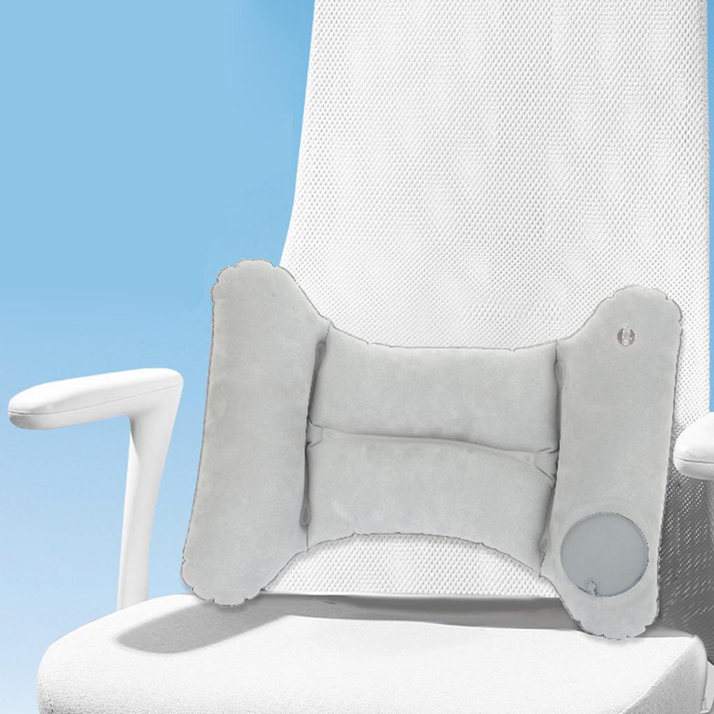 Back Support Pillow Bed Portable Ergonomic Chair Low Cushion for Train