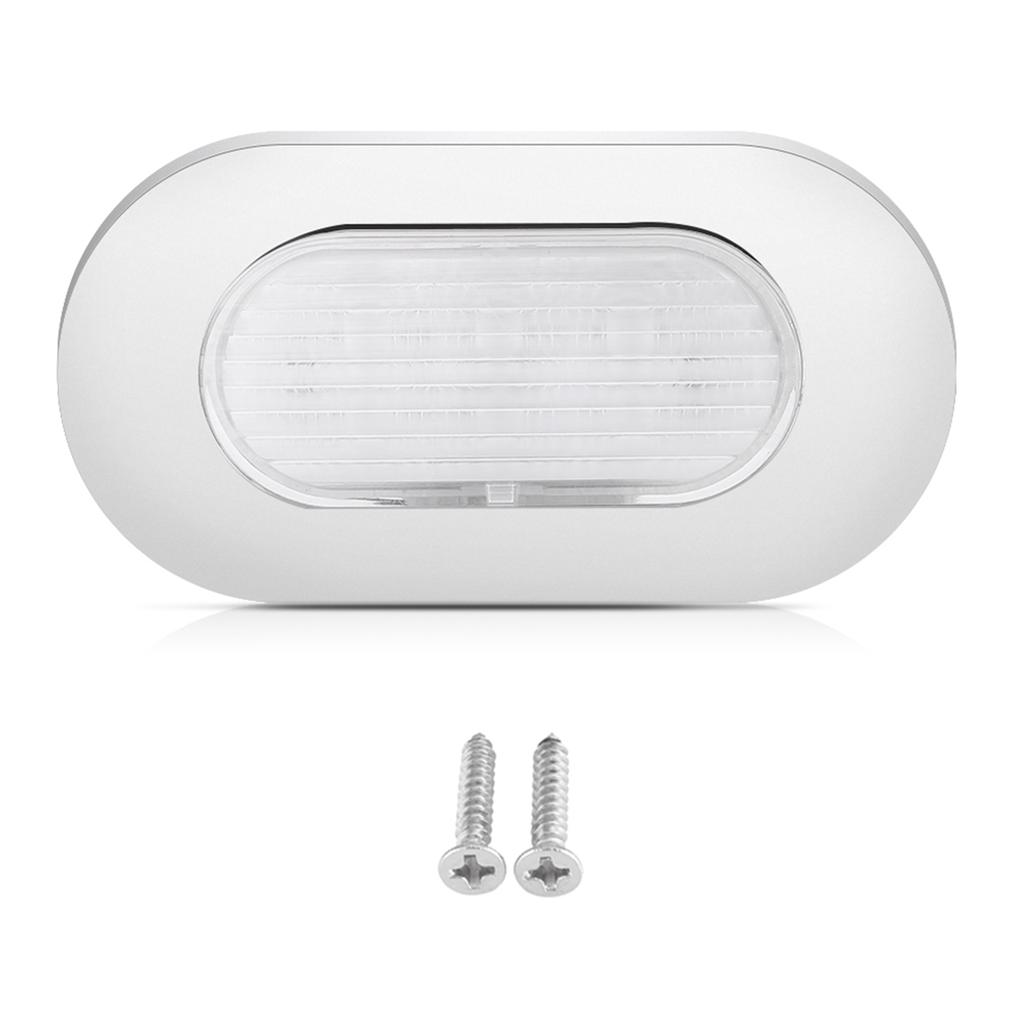 Marine Deck Light 12V LED Stainless Steel Waterproof Boat Yacht RV Light with 6 LEDs for Boats, Yachts, Motorhome, Trailers, Motorhome