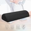 Under Desk Footrest Semi Circular Shape Memory Foam Foot Massaging Relaxing Office Foot Rest Accessories Black