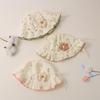 Sweet Spring & Autumn Flower Bucket Hat for Baby Girls