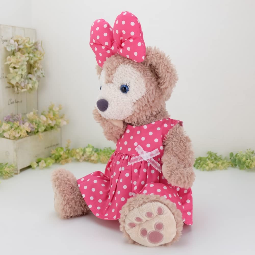 cushu cush ShellieMay Duffy Minnie Dark Pink Polka Dot Dress Size Small Costume, ShellieMey, Mouse-like & Ribbon, 43cm,