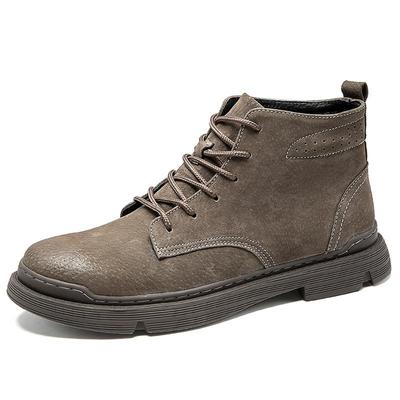 Echtes Leder Herren Stiefel Herbst Winter Stiefeletten für Herren Schuhe