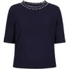 Juzui Women's Elegant Lace Short-Sleeve Knit Cardigan