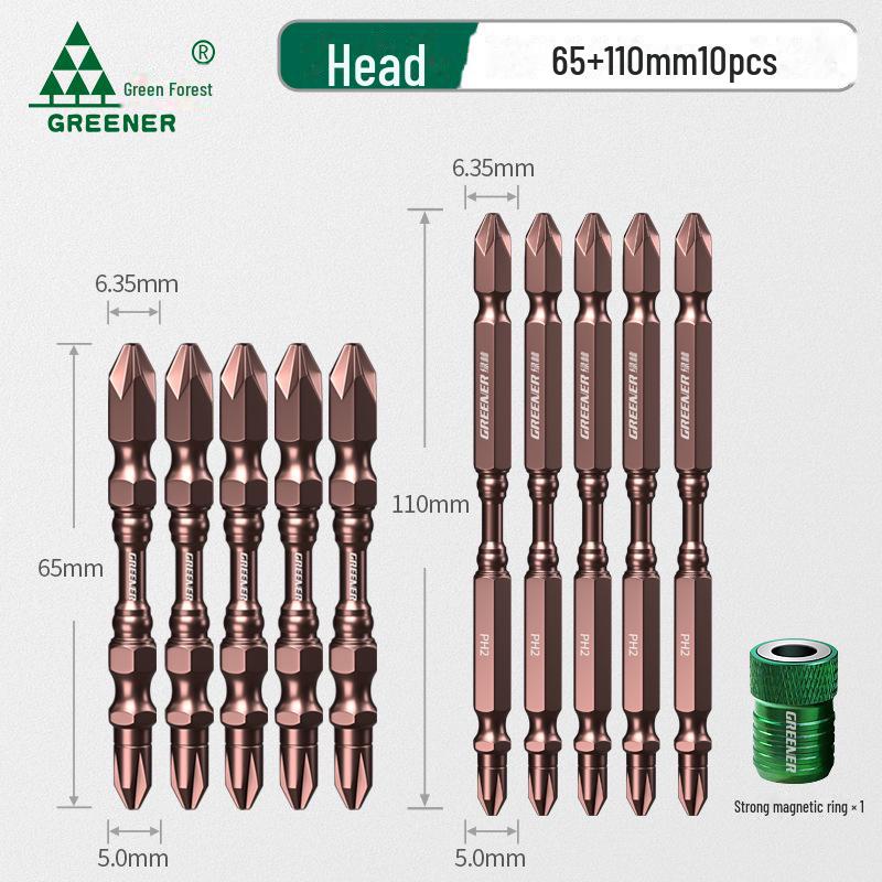 Green Forest Strong Magnetic Cross Head Electric Screwdriver Set