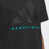 Adidas The 2024 Collection Chapter 03 Basketball Cotton Tee With Drop Shoulders Unisex Tops Black JN6073