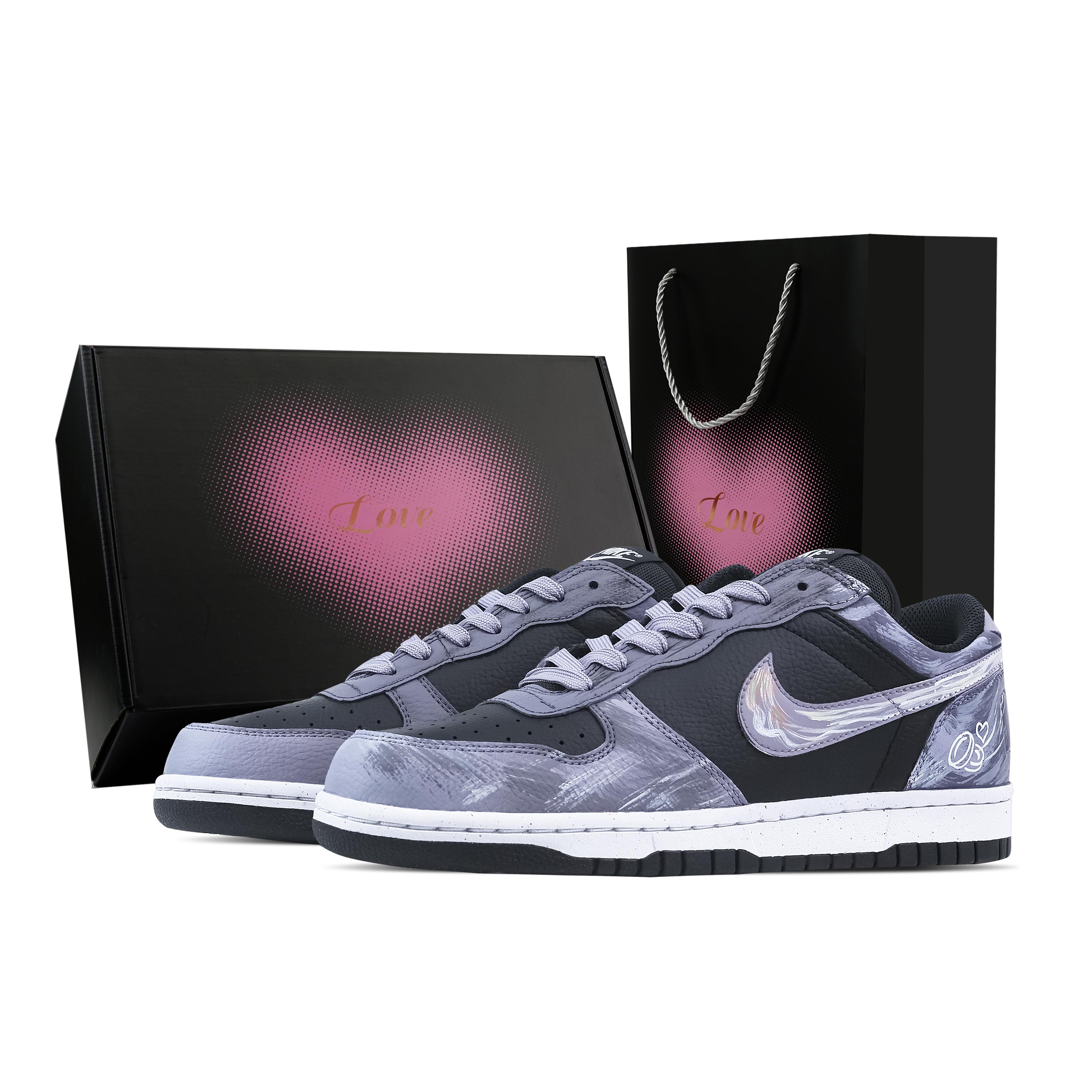 

Nike Big Dream, Heart Box Abrasion Resistant Breathable Low top Skateboard Shoes Men s Black Purple 355152-016(Team773--) 40.5