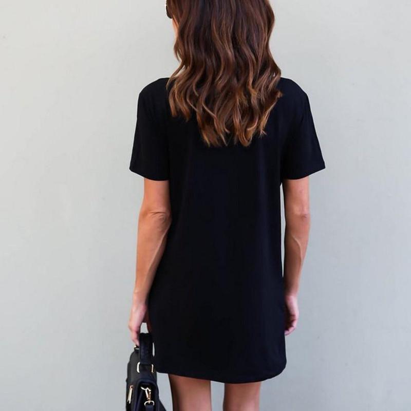 Summer Fashion Women Printed Shortsleeve Long Tshirt With Casual Round Neck For Comfortable Wear