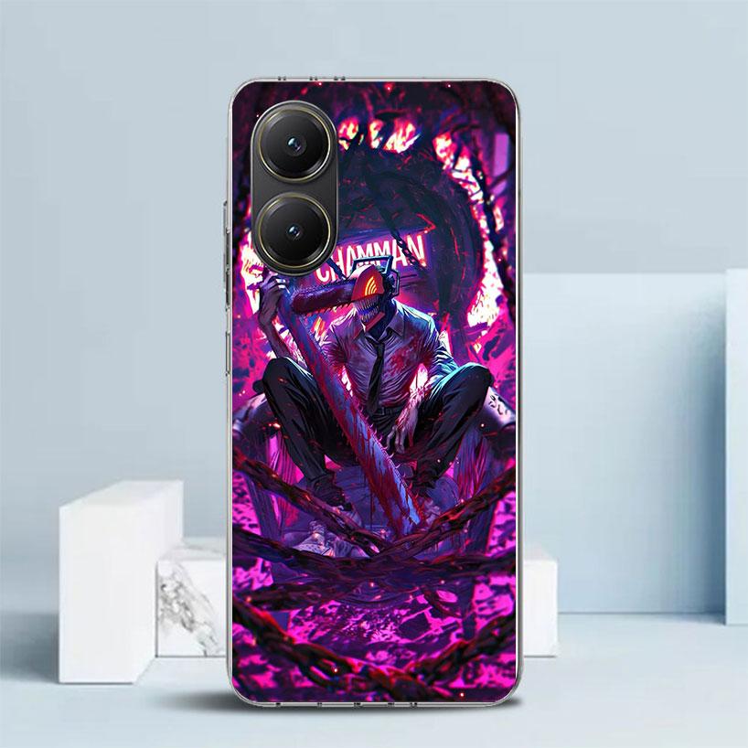 C-Chainsaw Mans Denji Phone Case For Xiaomi Poco F7 Ultra X5 X6 X7 Pro M7 Redmi 15C 15 13C 13 12C 12 10C 10 10A 9 9C 9A 9T Cover