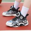 Children's sports shoes training shoes rotating summer basketball shoes mesh boys new breathable button shoes middle and old children