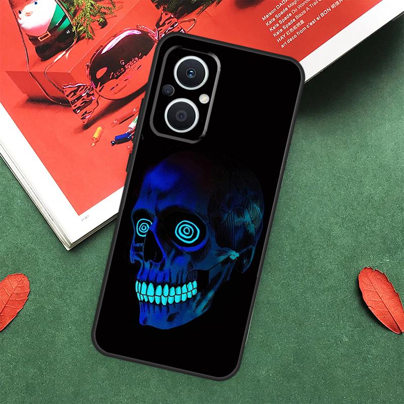 

Cool Spooky Skull Face Case For OPPO Reno 5 Lite 8 4 6 7 10 Pro 4Z 5Z 8T OPPO Find X6 X5 Pro X2 Neo X3 Lite Cover OPPO Find X5 Pro