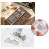 A60Z12 Pieces Stamp Blocks Acrylic Clear Stamping Blocks Tools With Grid Lines For Scrapbooking Crafts Makingmay