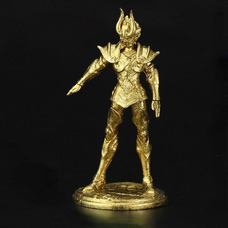 5cm Anime Saint Seiya Figures Metal Brass Zodiac Sign Soldier Model Toys Board Game Chess Pieces Ornaments Christmas Gift