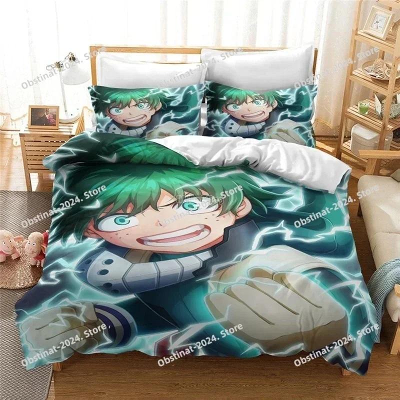 Popular Anime My Hero Academia 3d Bedding Set Duvet Cover Set Pillowcase All Might Bakugou Katsuki Comforter Cover Set Drop Ship