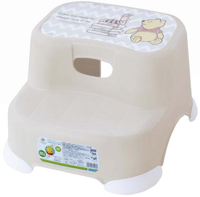 Nishiki Kasei Beans Steps Winnie the Pooh Beige Step X X 21cm BE-tim Stool, 32.5 34.5