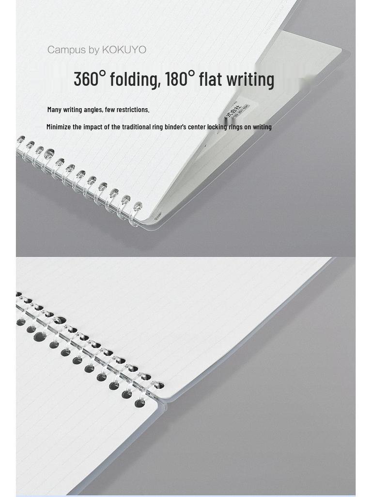 Japanese Loose-leaf Notebook with 5 Detachable Ring Binders by Wei Yan