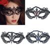 High-End Rhinestone Masquerade Half-Face Eye Mask for Men and Women