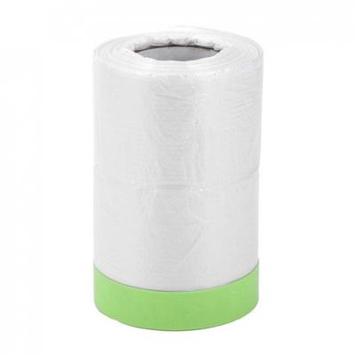 Pre-Taped Masking Film 2500x55cm 8202ftx2165" 1pc Plastic Cover White Green