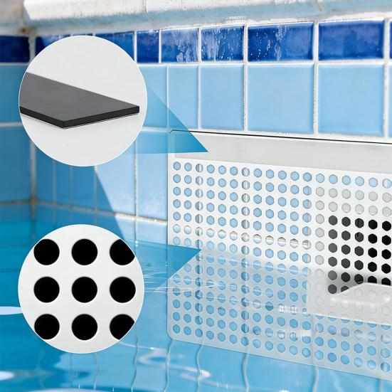 Magnetic Pool Skimmer Guard Skimmer Net Cover Skimmer Protector Catches Leaves Insects Debris Prevents Clogs for In-Ground Pool Skimmer