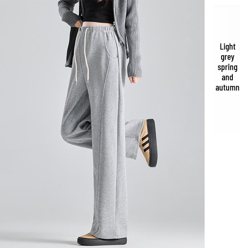 Herringbone Maternity Slim-Fit Pants with Plus Velvet for Autumn/Winter 2025 3XL