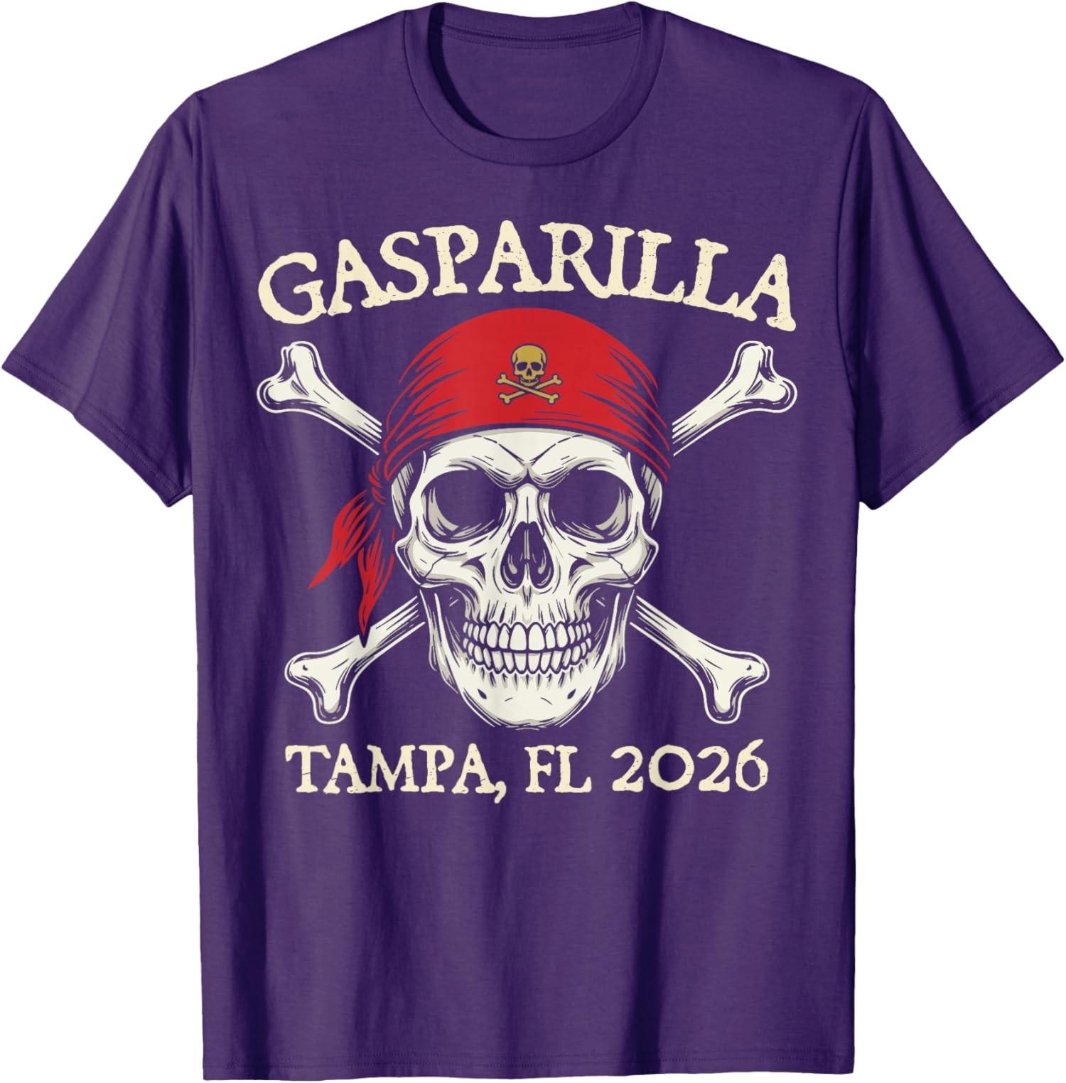Pirate Gasparilla 2026 Pirate Festival Tampa FL Costu Unisex T-Shirt S разноцветный