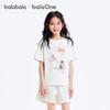 Balabala balaOne Mädchen Kurzarm Schnelltrocknendes Cartoon T-Shirt