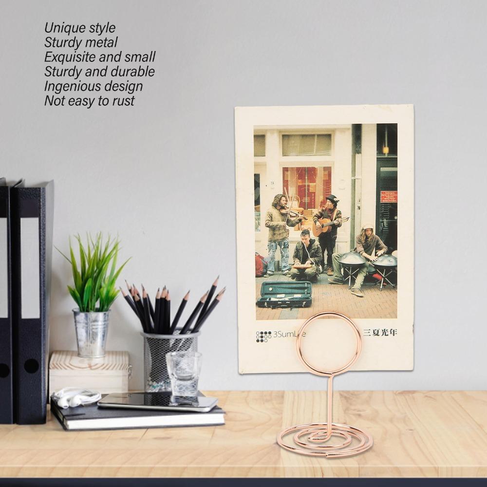 20Pc Gold/Rose Gold Picture Holder Stable Table Number Holder Name Card Holder  Wedding Centerpieces