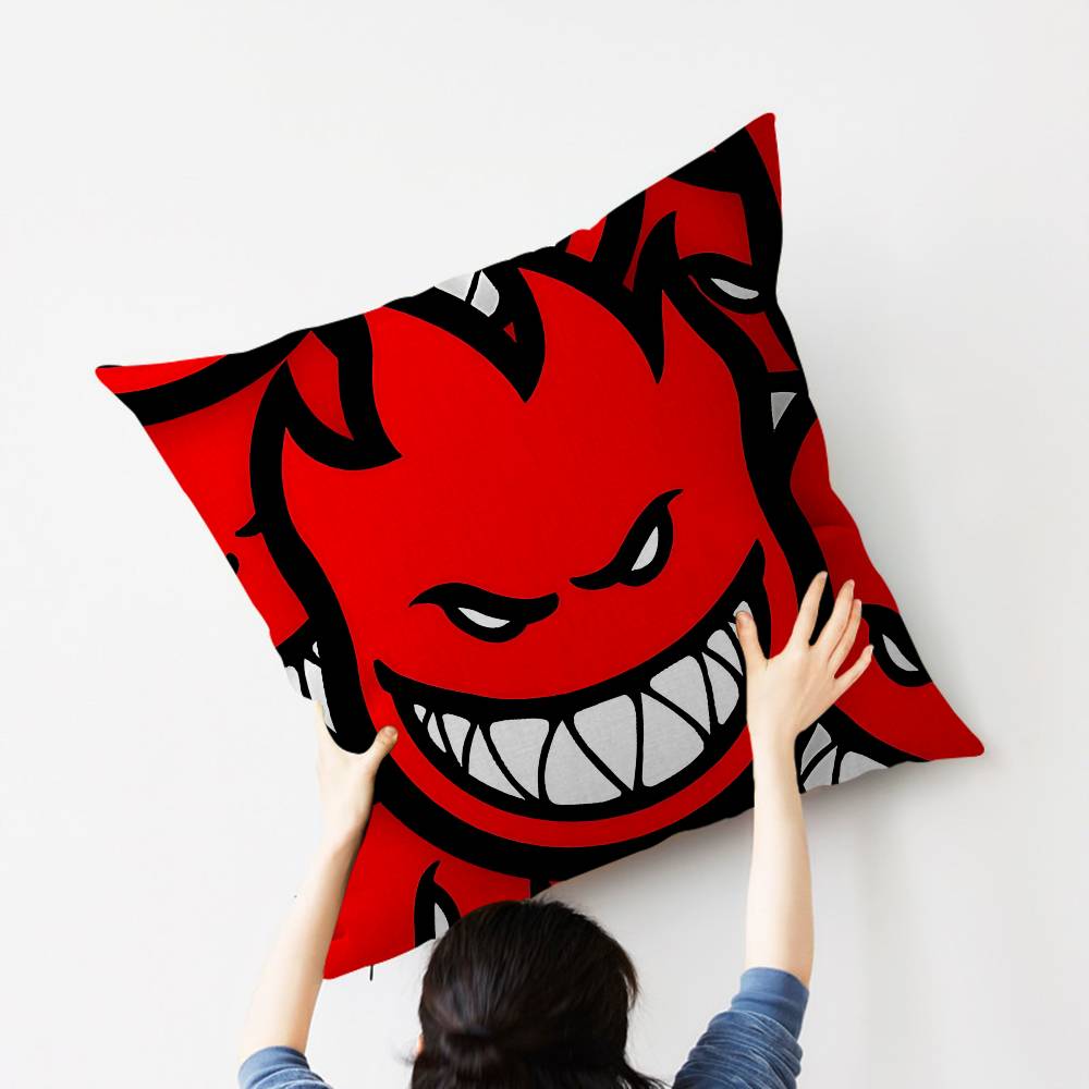Spitfire Skateboard Household Pillow Anime Pillow Sofa Bed Head Pillow Cover Cushion Cover 45x45 cm Fashion