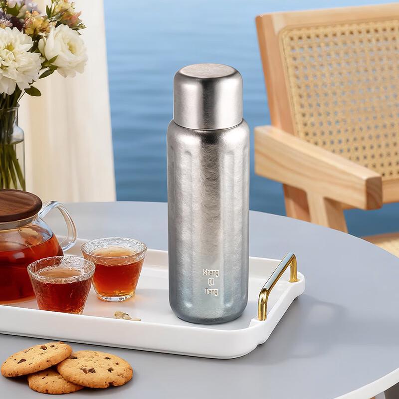 Shangpin TANG Pure Titanium 600ml Thermos Flask with Temperature Display