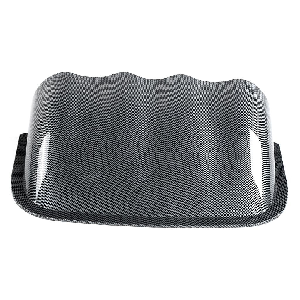 Universal 4‑Hole Gauge Mount Holder Quadruple Dash Meter Pod Instrument Panel Cover Carbon Fiber Style