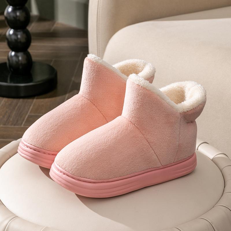 Snow boots women's winter thick-soled thickened velvet indoor home bag and thermal cotton slippers women's outer wear