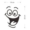Sticker Decal Self-adhesive PVC Funny Smile Face Wall Sticker DIY Home Art Decor for Household
