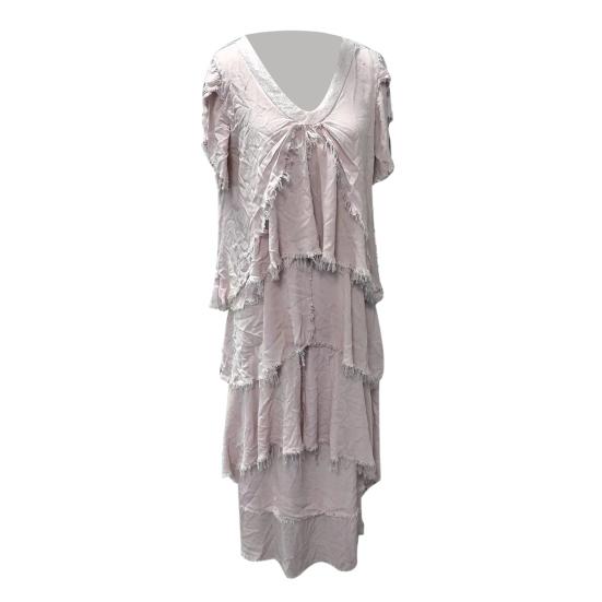 Letnia Damska Sukienka Wieczorowa Dekolt V Patchwork z Cekinami Rozdarta Rozsypana Warstwowa Jednolita