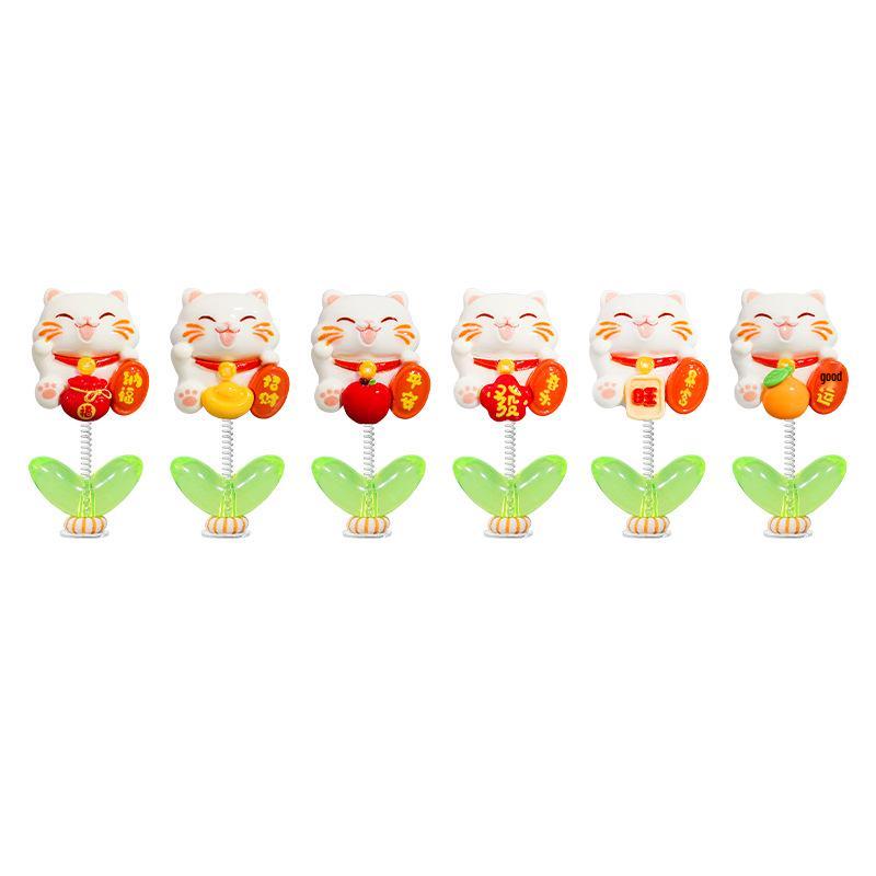 Cute Swinging Good Luck Cat Ornament for Car Screen or Console