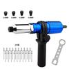 zmart Electric Rivet Portable Rivet and Nut Gun with Drill Household Rivet Wireless Rivet and Nail Bit Tool Rivet Power Rivet Drill Tool Portable