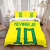 Set Biancheria da Letto Caldo Calcio N-NeymarS Decorazione Camera da Letto Bambini Singolo Matrimoniale Grande Formato Copripiumino Set per Adulti Ragazzi Ragazze