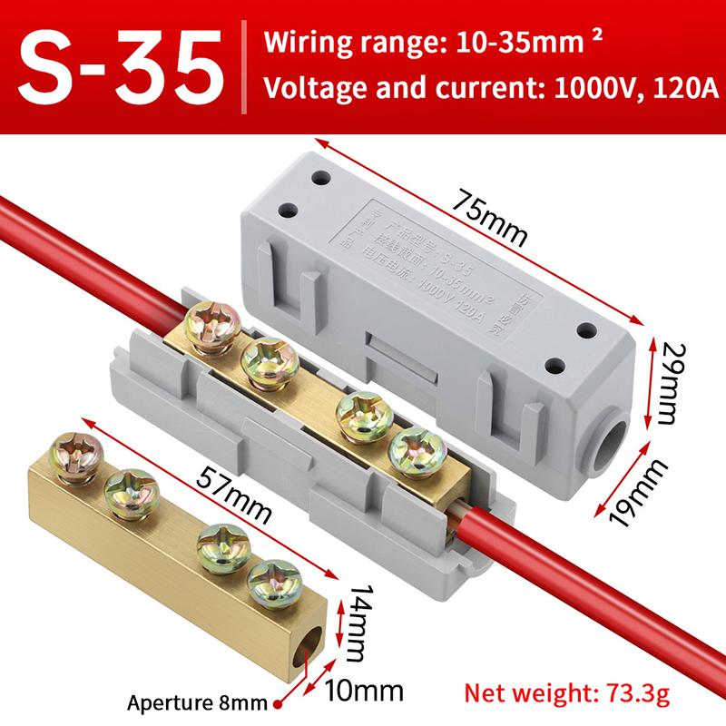 1/3PCS Quick Electrical Cable Terminal Blocks Junction Box Connectors High Power Splitter Wire Connector