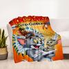 Tom & Jerry Niedlich & Kuschelig Native American Tom & Jerry Decke Flanell Überwurfdecke für Sofa, Bett, Reisen, Camping, Büro