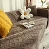Modern Solid Color Winter Lamb Wool Sofa Towel Thicken Plush Soft and Smooth Sofa Covers for Living Room Anti-slip Couch Cover
