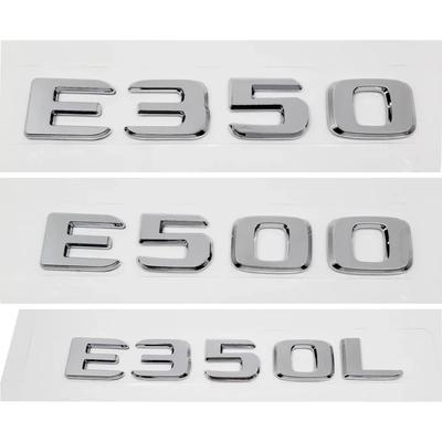 3D ABS E350 E350L E500 Trunk Rear Logo Badge Emblem Sticker For Mercedes Benz E Class W207 W210 W211 W212 W213 Accessories
